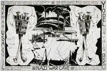 Mike Kelley, Nazi War Cave #1, 1985, Acrylic on paper