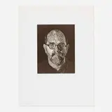Chuck Close, Self-Portrait, 1997, linocut