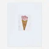 Donald Baechler, Ice Cream Cone, 1999, etching and aquatint in colors