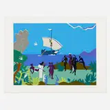 Romare Bearden, Siren's Song (from The Odysseus suite), 1979, screenprint in colors on Arches 88