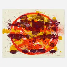Untitled by Sam Middleton, 1980, screenprint in colors, sold Jun 2022