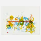 Sam Middleton, Untitled, 1971, screenprint in colors