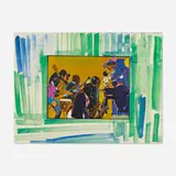 Romare Bearden, Out Chorus, 1979-1980, etching, aquatint and screenprint in colors with hand-coloring on Arches