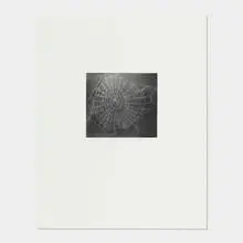 Untitled (Web 1) by Vija Celmins, 2001, mezzotint on paper on Hahnemühle Copperplate, sold Jun 2022