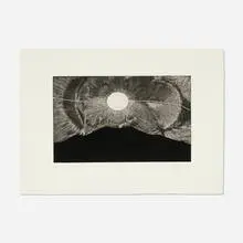 James Turrell, Crater Bowl/Cross Section (from the Mapping Spaces portfolio), 1988, etching, aquatint, and photo etching