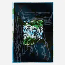 A Boy From Naples by Julian Schnabel, 1986, etching and spit bite aquatint in colors over lithograph, sold Jun 2022