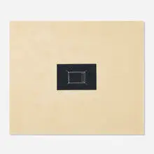 Untitled by Fred Sandback, 1975, linocut on Japanese paper, sold Jun 2022