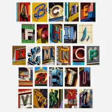 Robert Cottingham, An American Alphabet, 2001, lithograph in colors on BFK Rives