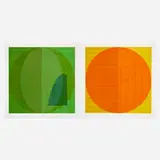 Sam Gilliam, Union Pacific, 2002, woodcut in colors