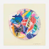 Eusapia (from the Imaginary Places III series) by Frank Stella, 1998, lithograph, screenprint, etching and relief in colors TGL Handmade, sold Jun 2022