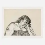 Lucian Freud, Woman with an Arm Tattoo, 1996, etching