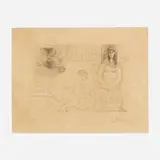 Pablo Picasso, Peintre ramassant son Pinceau (from the Le Chef D'Oeuvre Inconnu suite), etching on BFK Rives