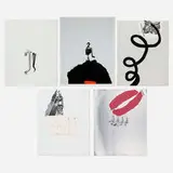 Jim Dine, Five Works from the Tool Box portfolio, 1966, screenprint in colors with collage elements
