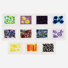Brushwork Series by Patrick Heron, 1999, etching and aquatint in colors, sold Jun 2022