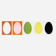 John Armleder, Lanterne Chinoise (from the Chinese Lantern portfolio), 2008, lithographs in colors