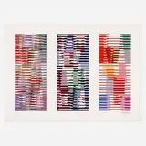 Untitled by Yaacov Agam, screenprint in colors, sold Jun 2022