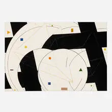 Stone Ridge 1 by Al Held, 1983, etching on paper, sold Jun 2022