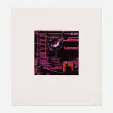 Robert Cottingham, Rolling Stock, For Trish (from the Rolling Stock portfolio), 1992, aquatint in colors on Somerset Satin