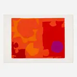 Patrick Heron, Six in Vermilion with Violet in Red, 1970, screenprint in colors