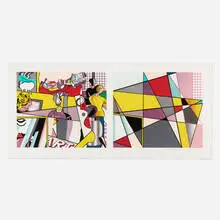 Tel Aviv Museum Print by Roy Lichtenstein, 1989, lithograph in colors on BFK Rives, sold Jun 2022