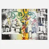 Romare Bearden, Introduction for a Blues Queen (from the Jazz suite), 1979, lithograph in colors