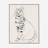 Andy Warhol, 25 Cats Name Sam and One Blue Pussy, 1954, offset lithograph on Mohawk laid paper