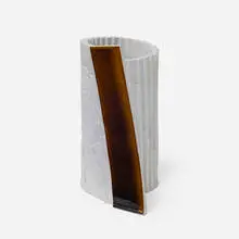 Leonard Skuro, Stepped vase, 1978-79, glazed stoneware