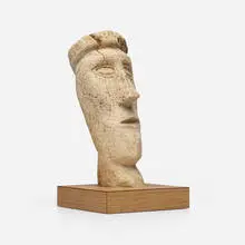 Alaskan Inuit, Untitled (Head), carved whalebone