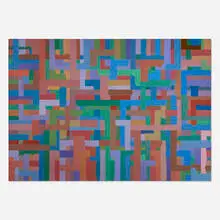 Meyer Tannenbaum, Untitled (Color Abstract), 1982, acrylic on canvas