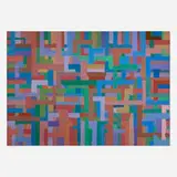 Meyer Tannenbaum, Untitled (Color Abstract), 1982, acrylic on canvas