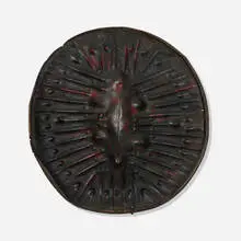 Ethiopian, Arussi shield, embossed hide