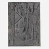 Lawrence Emmons, Panel from the Barbizon-Plaza Hotel, 1929, cast aluminum, lacquered wood