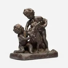 Hippolyte Moreau, Untitled (Putti with Goat)