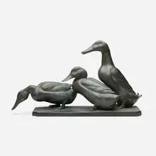 Fritz Diller, Fountain prototype (Three ducks), 1910, bronze
