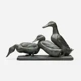 Fritz Diller, Fountain prototype (Three ducks), 1910, bronze
