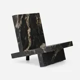 Contemporary, Lounge chair, c. 2010, marble, wood