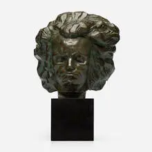 Georges Gori, Bust of Ludwig van Beethoven, c. 1935, bronze