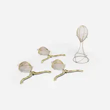 Frederic Weinberg, Collection of four works, c. 1955, brass-plated steel, plastic