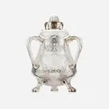 Wilkens M.H. & Söhne, Jugendstil covered tureen with foliate motifs, .800 silver