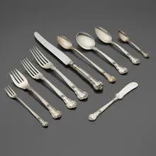 William C. Codman for Gorham Manufacturing Company, Chantilly flatware service, sterling silver, stainless steel