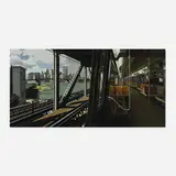 D Train by Richard Estes, 1988, screenprint on three laminated sheets of custom-made German museum board, sold Jun 2016