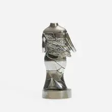La Mini Cariatide by Miguel Ortiz Berrocal, 1968-1969, nickel-plated zamak, brass, sold Jun 2016