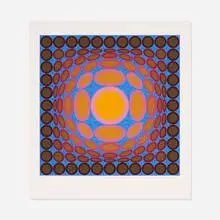 Tri-Vega by Victor Vasarely, 1975, serigraph on paper, sold Jun 2016