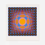 Tri-Vega by Victor Vasarely, 1975, serigraph on paper, sold Jun 2016