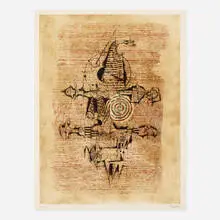 Untitled by Johnny Friedlaender, c. 1965, etching and aquatint on paper, sold Jun 2016
