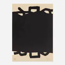 Eduardo Chillida, Untitled, 1999, die-cut lithograph on paper