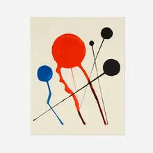 Alexander Calder, Comètes, lithograph on paper