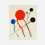 Comètes by Alexander Calder, lithograph on paper, sold Jun 2016
