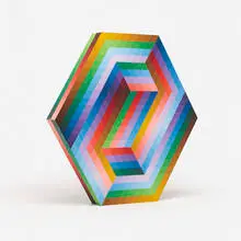 Kezdi by Victor Vasarely, 1989-1990, lacquered wood, sold Jun 2016