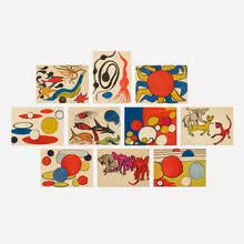 Alexander Calder, Our Unfinished Revolution (complete portfolio of ten works), 1975-1976, offset color lithograph on Arches paper